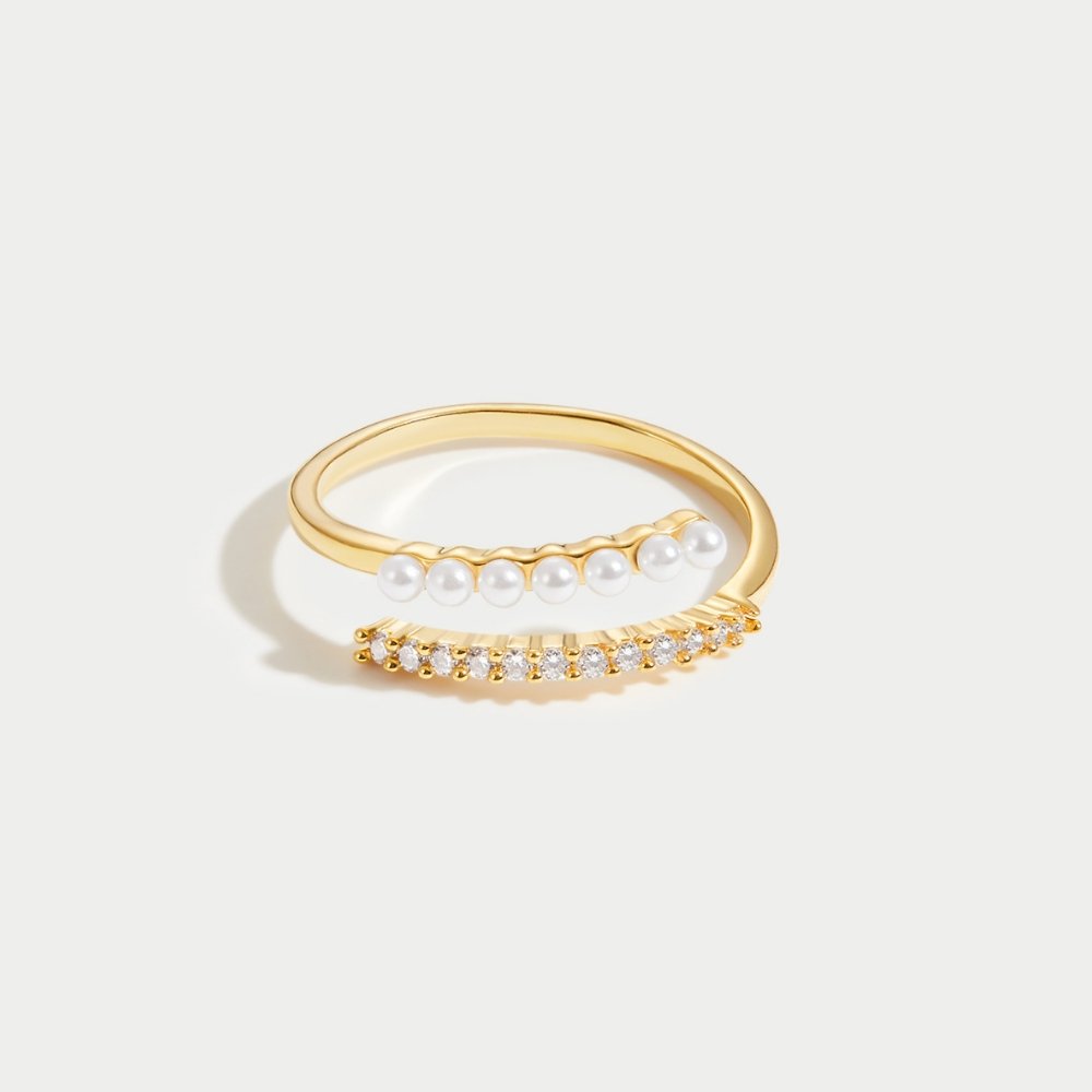 “Wrap Me” Parel & Kristallen Ring