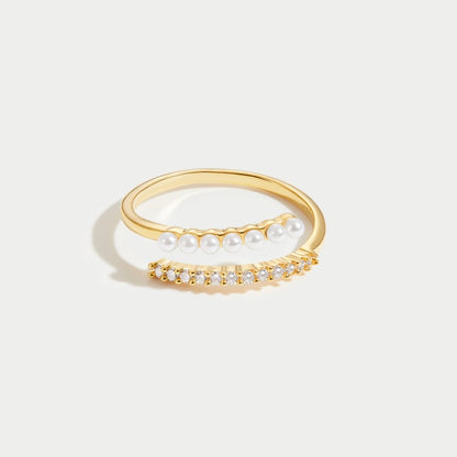 “Wrap Me” Parel & Kristallen Ring