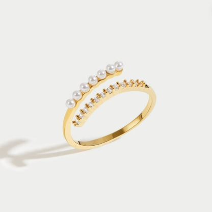 “Wrap Me” Parel & Kristallen Ring