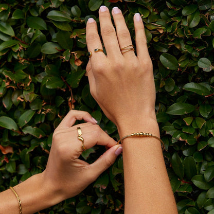 Yuri Gouden Kralen Bangle