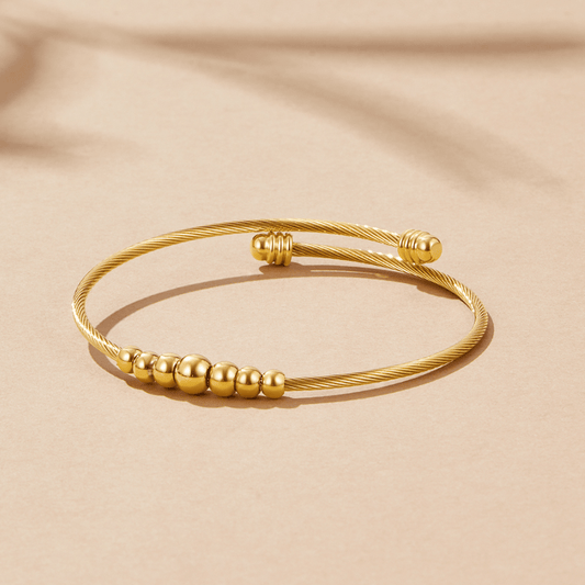 Yuri Gouden Kralen Bangle